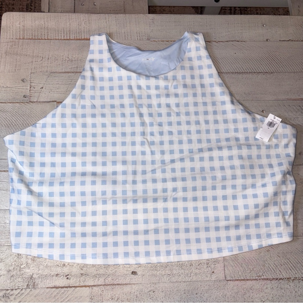 π Old Navy Active Womens Plus 3X Powersoft Built in Bra Athletic Tank Top Blue - Picture 5 of 15
